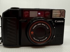 Canon Sure Shot 35mm Point Shoot Film Camera Auto Focus Black Built-in Flash