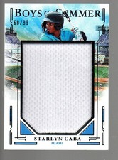2025 Panini Boys of Summer Jumbo Prospect Materials #JPM-SC Starlyn Caba 68/99