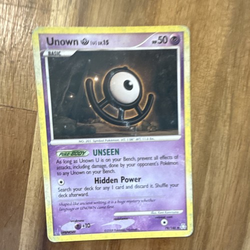 Pokemon TCG Unown U Holo Rare Unseen Forces #71/115 50 HP English 2005