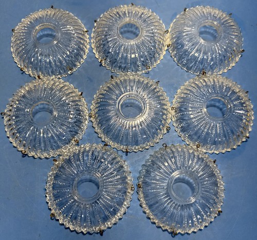 Vintage Beautiful Lot Of Glass Chandelier Bobs/ Lot Of 8