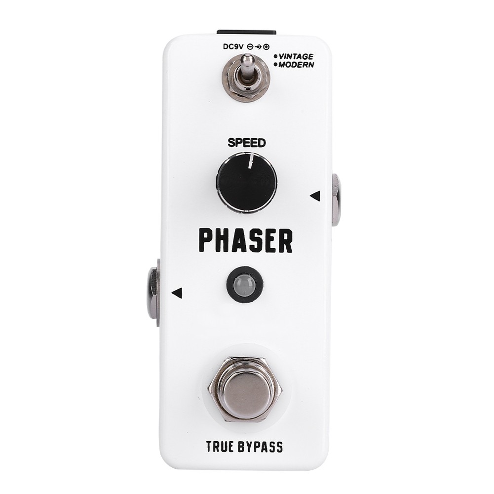 Mini Metal Shell Analog Phaser Guitar Effect Pedal True Bypass Portable Vintage