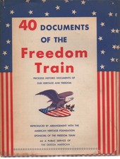 40 Documents of the Freedom Train -- Odessa Texas Priceless Historical