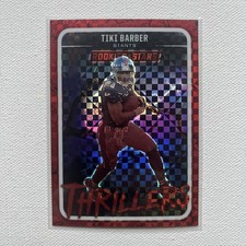2025 Panini Rookies & Stars - Thrillers Tiki Barber #11 Red Plaid
