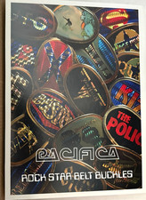 Pacifica Collectible Rock Star Belt Buckle Buckles Book 158 Pages -new