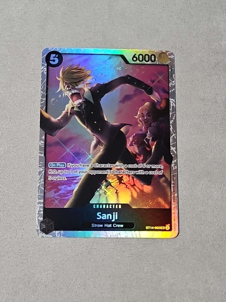 Sanji ST14-003 SR SUPER RARE - One Piece TCG Starter Deck 14: 3D2Y (ST-14)