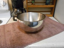 SALADMASTER (marked) Double Wall Mixing Bowl Stainless 9 3/4" CLEAN & SHINY