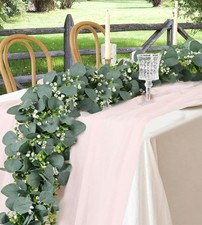 Eucalyptus Garland 6FT Artificial Ivy Greenery Fake Silver Dollar Eucalyptus ...