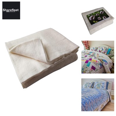 King Quilt Batting zum Quilten, 244 x 274 cm, natürliche Baumwolle, Quiltstof...