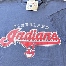 Cleveland Indians [VINTAGE] 2002 Official MLB T-Shirt XL - Lee Sports