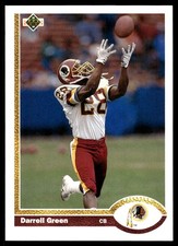 Darrell Green 1991 Upper Deck #438 Redskins NFL READ FREE SHIPPING AutographDen