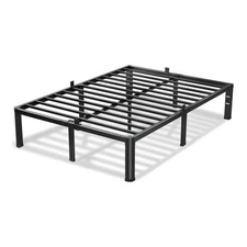 12 Inch California King Bed Frame, 3500Lbs Heavy Duty Metal Platform with Rou...
