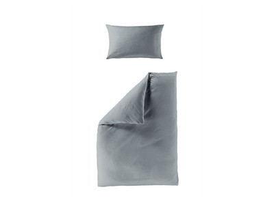 Bierbaum Musselin-Bettwäsche, Hellblau, 135 x 200/ 40 x 80 cm - B-Ware neuwertig