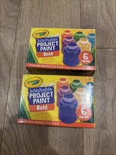 TWO 6ct Washable Kids Paint Set- Non-Toxic Art Supplies for Fun Crafts & Project