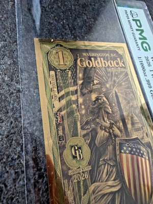 2026 Washington DC 1 Goldback Elite PMG 67 COLORIZED! Limited Edition! #200