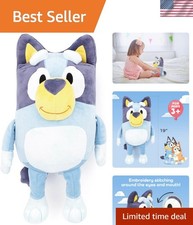 Bluey Plush Pillow Buddy - Soft 19-Inch Cuddly Character, Washable  Lovable