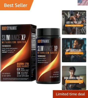 Slimvance XP Metabolism Igniter: Advanced Herbal Weight Loss Support, 120 Count