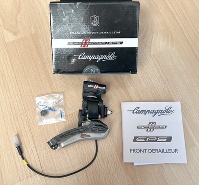 Campagnolo Super Record 11 EPS Umwerfer  NEU / Anlöt 2 x 11 fach Braze On OVP