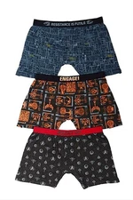 Star Trek TNG Adult Repeat Pattern Boxer Shorts | Set of 3 | Medium