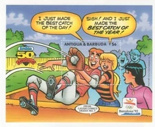 Antigua 1992 - Archie Olympics - Souvenir Stamp Sheet - Scott #1475 - MNH