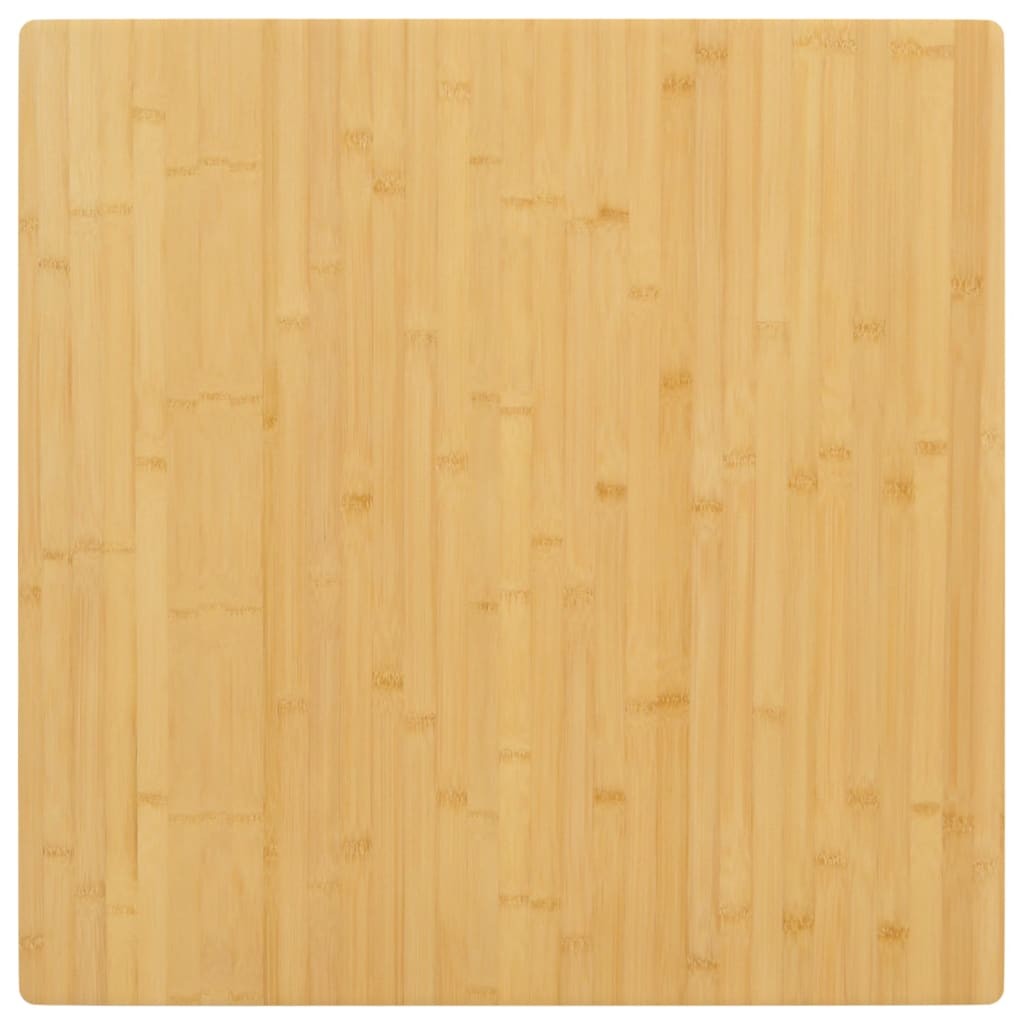 vidaXL Piano del Tavolo 80x80x1,5 cm in Bambù