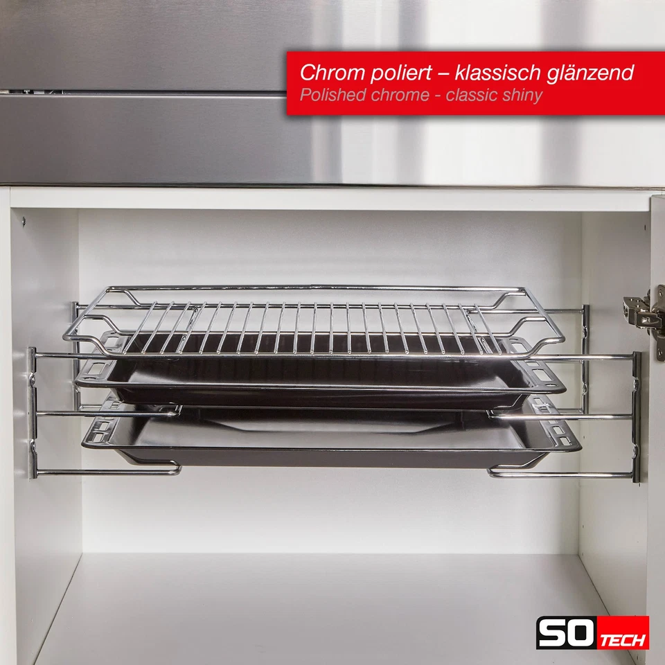 Backblechhalter Halterung Backofen Aufbewahrung Backblech-Halter von SOTECH - Bild 3 von 4