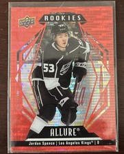 22-23 Allure Red Rainbow Rookie Jordan Spence LA Kings
