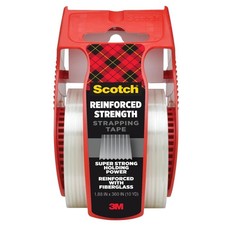 Scotch Reinforced Strapping Tape Heavy Duty Packing Tape with Dispenser
