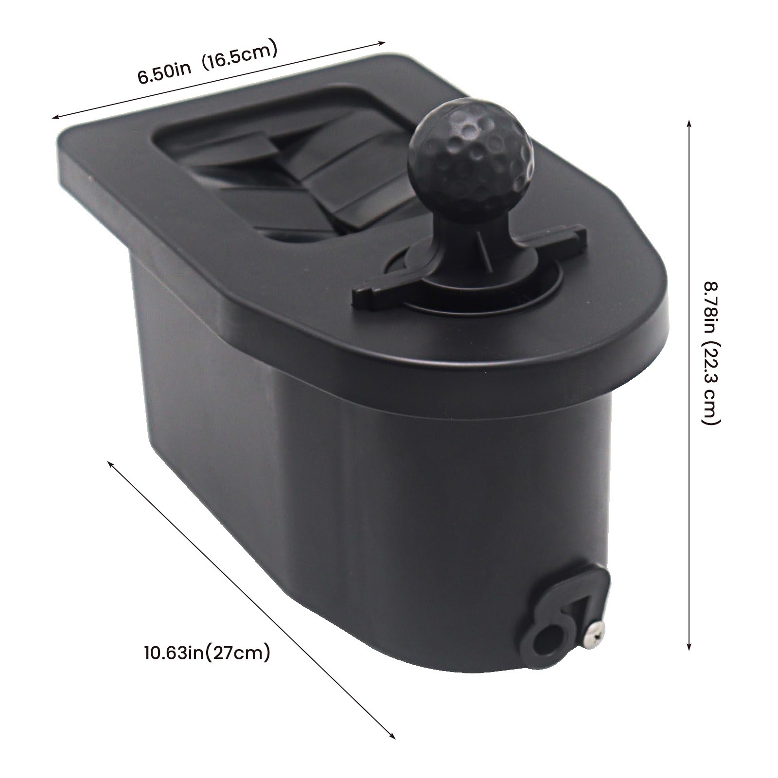 Universal Golf Cart Black Ball Washer and Club Washer for EZGO Club Car Yamaha