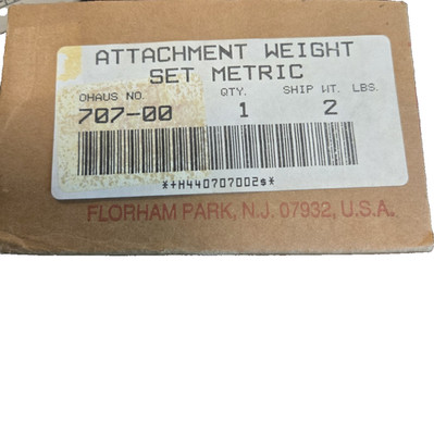 2 Piece OHAUS Scale Weight Calibration Brass Set In box, Never Used,