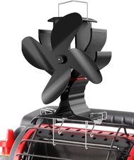 Signstek Stove Fan for Buddy and Mr Heater, Heat Powered Fireplace Accessory, Wo