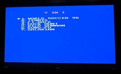 Vintage Video Game 1990's 7 in 1 for 8 bit consoles Famicom,Dendy,Pegas