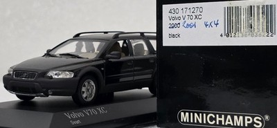 Volvo V70 XC Cross Country 2000 Black 1:43 Minichamps 430171270
