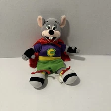 2005 Chuck E Cheese Super Chuck Limited Edition Plush Toy 11” w/ Red Cape