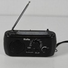 Kaito Portable NOAA Radio AM/FM w/ USB 2 Ports Flashlight Dynamo Solar KA332W.
