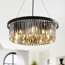 Modern K9 Crystal Gold Chandelier LED Ceiling Lights Pendant Light Living Room