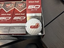 Wilson Staff 50 / FIFTY ELITE Golf Balls - 12 Balls White 1 Dozen