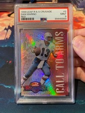 1998 Leaf Rookies and Stars Crusade Red Dan Marino PSA 9 09/25