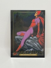 2024 SkyBox Marvel Masterpieces '92 Platinum Scarlet Witch #47 Marvel Card