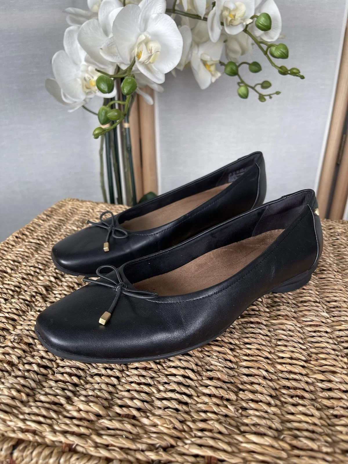 Clarks ballerine slip on in pelle nera UK 5 5