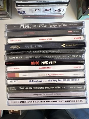 Collection of Classic and Rare Rock and Metal cd Albums