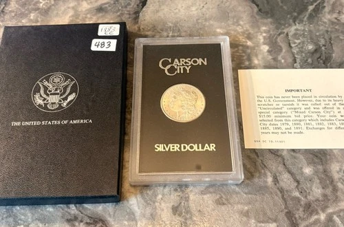 1883-CC Carson City Morgan Silver Dollar GSA Hoard Brilliant Uncirculated Mixed