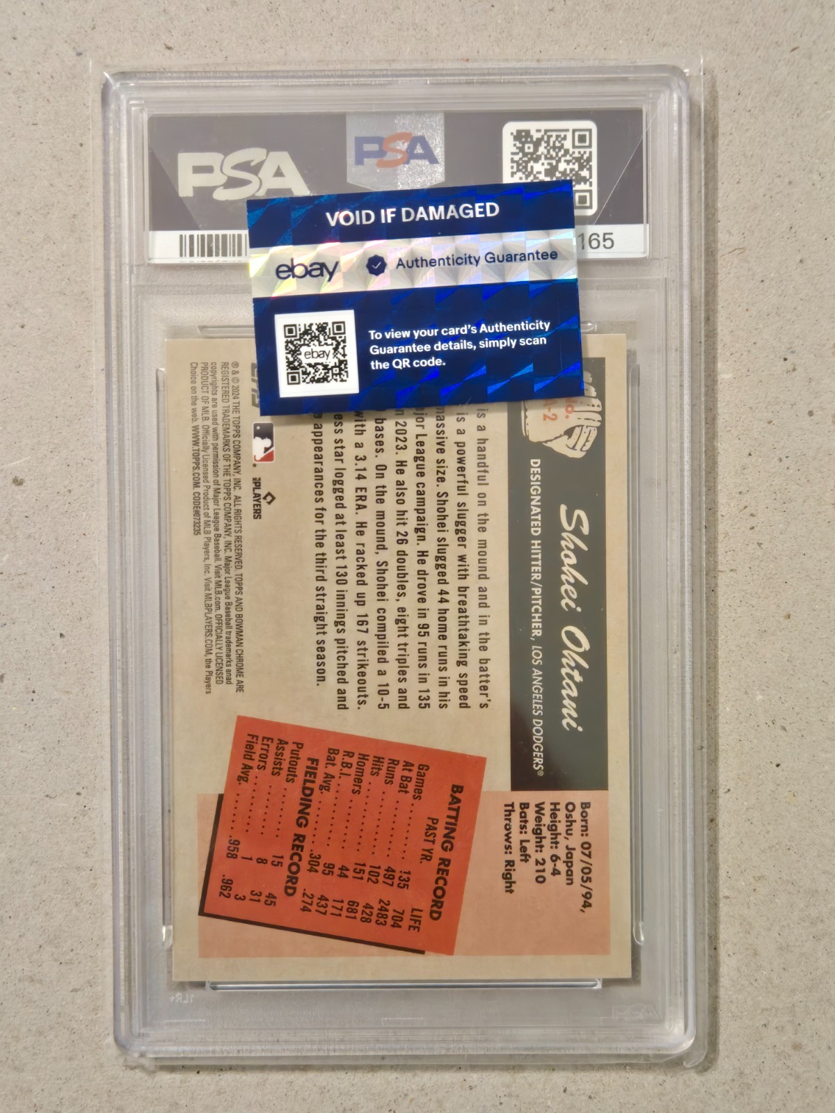 2024 BOWMAN SHOHEI OHTANI ANIME 1955 SSP CASE HIT BASEBALL GRADED PSA 9 MINT view 3
