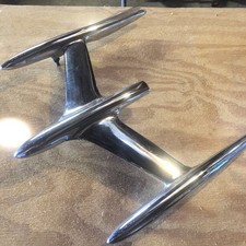 1955 Oldsmobile Rocket Hood Ornament Original Chrome - Very Nice 1955 Oldsmobile Rocket Hood Ornament Original Chrome - Very Nice