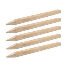 5pcs Wood Garden Survey Stakes, 11.8" Land Marking Pegs, Driveway Marker Posts,