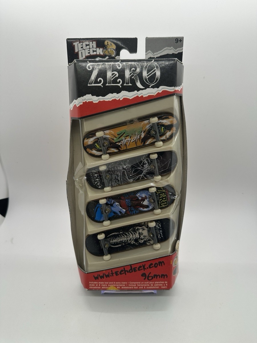 RARE Tech Deck Zero Skateboards 4-Pack – 2006 Vintage – Sealed