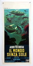 cm.33x70-IL MONDO SENZA SOLE-JACQUES COUSTEAU-DOCUMENTARIO-N84-29