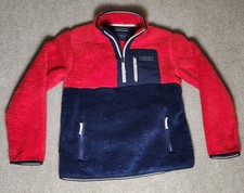 Vineyard Vines Youth Large 16 Sherpa Quarter Zip Colorblock Pullover Sweater