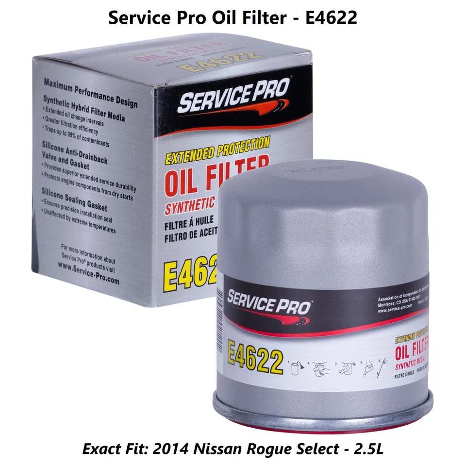 2014 Nissan Rogue Select 2.5L Complete Air, Oil & Cabin Filter Kit (5W-30) - Image 3 of 4