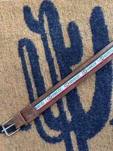 VINTAGE GUCCI MARKET BELT 80s 90s Rare Leather Fits Up To 30 Inch Waist