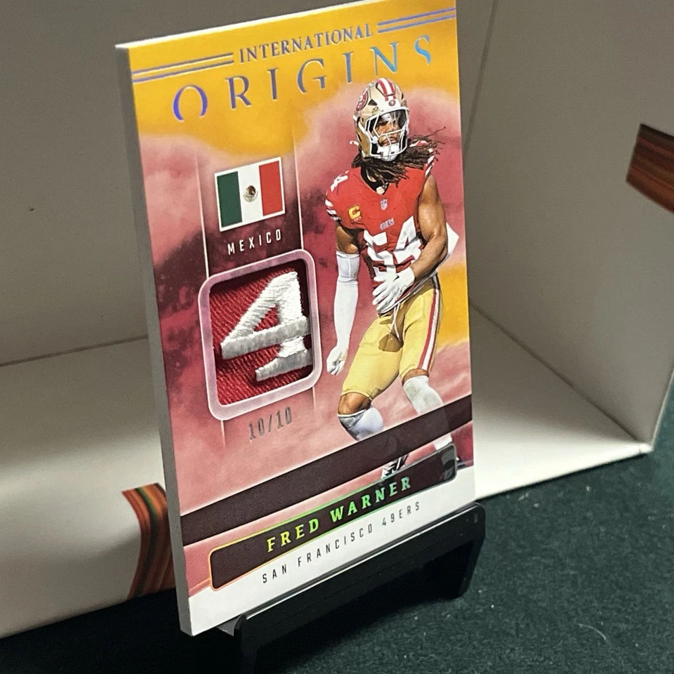 2025 Origins Fred Warner Gold 10/10 International San Francisco 49Ers #IO-FWR￼ - Image 4 of 4